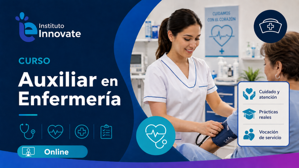 Auxiliar de Enfermería - Online - Martes 20:00 a 21:30